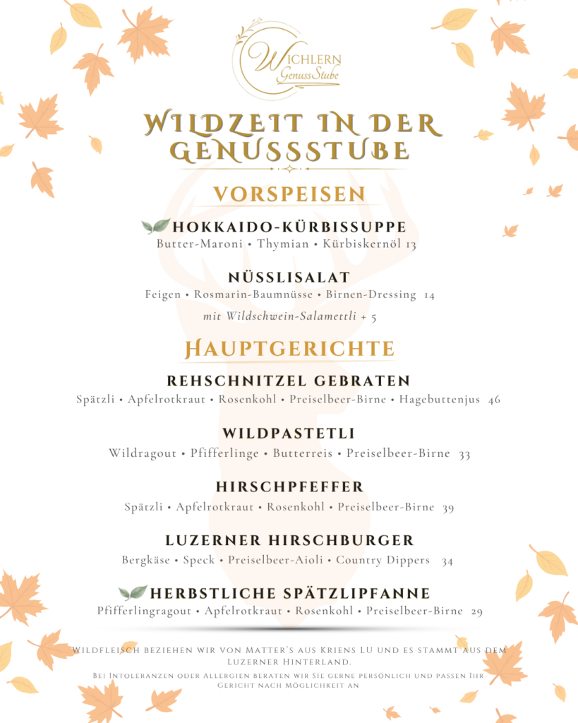 Wilde Genusszeit
